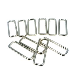 Ichinen Access Family Tool 56730 Square Can (Small Can) (Inner Diameter: 0.5 x 0.2 inches (12 x 6 mm), Wire Diameter 0.07 inches (1.7 mm), Silver, 50 Pieces