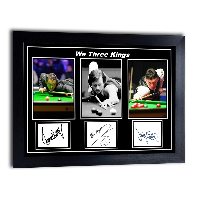 A3 POSTER WE THREE KINGS SNOOKER. JIMMY WHITE. RONNIE O'SULLIVAN.