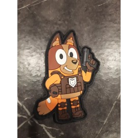 Bluey Moral Tactical Patch PVC Hook/Loop GBRS FOG SUPDEF MILITARY Airsoft Police