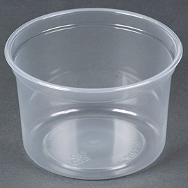 Solo MN16-0100 16 oz Translucent Polypro Plastic Deli Container (Case of 500)