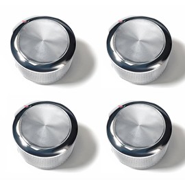 bovzor Oven Range Control Knob Set (4-Pack), Replacement for W10823529 W11156487 AP6285576 EAP12347719, Compatible with Major Appliance Brands & Stove Knob Repair