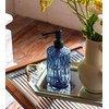 JASAI 18Oz Blue Soap Dispenser with Black Rust Proof Pump,