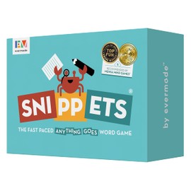 Snippets - The Fast Paced, Anything Goes Word Game | Award-Winning Family Board Game | Mensa-Recommended with a Unique Anything Goes Rule | Ages 10 and Up