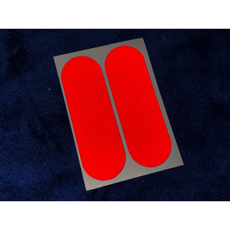 Veloviz Black Stealth Reflective Red Motorcycle Fork Reflector Stickers OG