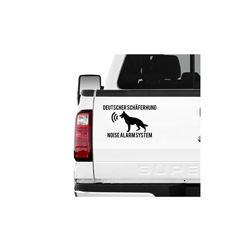 siviwonder German Shepherd Noise Alarm System Car Sticker Dog Film