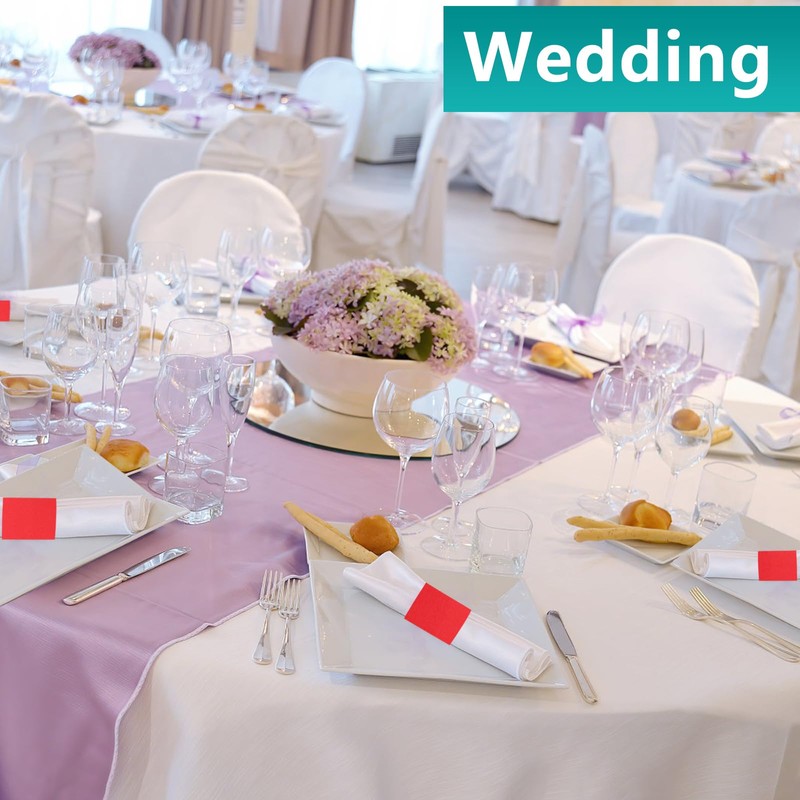XINGYUNDEL Paper Napkin Bands,Napkin Rings Self Adhesive,Silverware Wraps Bands(Red,2000 pcs)