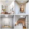 Taoellen 24W Square Bathroom Lights Ceiling, 2160lm Square Silver Edge