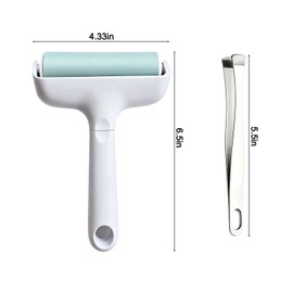 Corey-Z Brayer Roller & Tweezers Set, Vinyl Roller Rubber Brayer for Crafting, Heat Transfer Vinyl Remover for Cricut/Silhouette, White