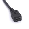 PIIHUSW Mini USB Female to Micro USB Left Cable Cord