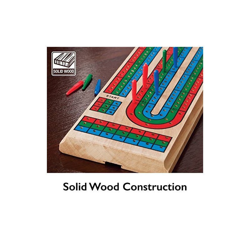 Fat Cat Mainstreet Classics Wooden Cribbage Board