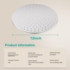 AULEEND 12 Inch Round Shower head, High Flow Stainless Steel