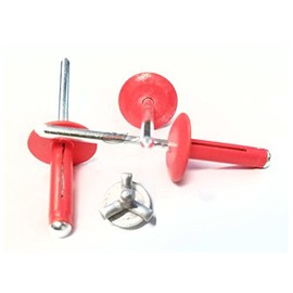 Fluoresent Red Exploding Pop Rivets 3/16" Tri-Fold Large Head Aluminum Mandrel .040 - .354 Grip Range Fastener