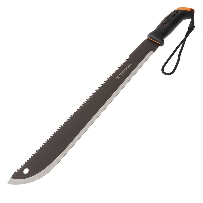 Truper 33178 18-Inch Double Edge Machete / Garden Saw with