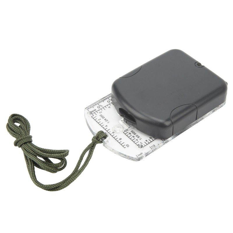 Multifunctional Card Compass Portable Map Directional Compass Outdoor Adventure Equipment