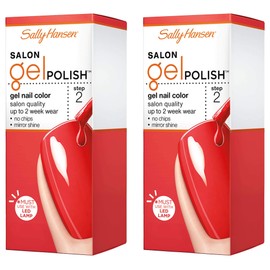 Sally Hansen Salon Gel Polish Nail Lacquer, Kook A Mango, 0.14 Fl Oz, Pack of 2
