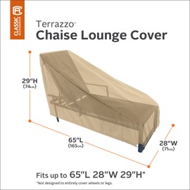 Classic Accessories Terrazzo Patio Chaise Lounge Cover, Medium