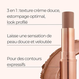 M. Asam MAGIC FINISH Cream Contour Stick light-medium - creamy contour stick for a defined face shape, creates optical shadows, makeup with moisturizing hyaluronic acid, 0.28 Oz