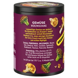 Ostmann Spices - Let's Do Airfryer Vegetable Spice | Spicy Crunch for Vegetables from the Hot Air Fryer | 60 g in Recyclable Metal Tin
