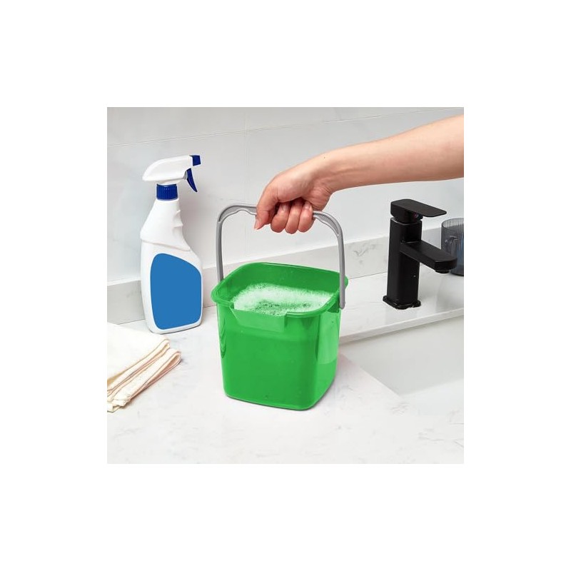 Irenare 16 Pcs Sanitizing Bucket 3 Quart Cleaning Pail Small