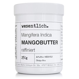 wesentlich, mango butter 250 g - 100% pure, vegan and no additives