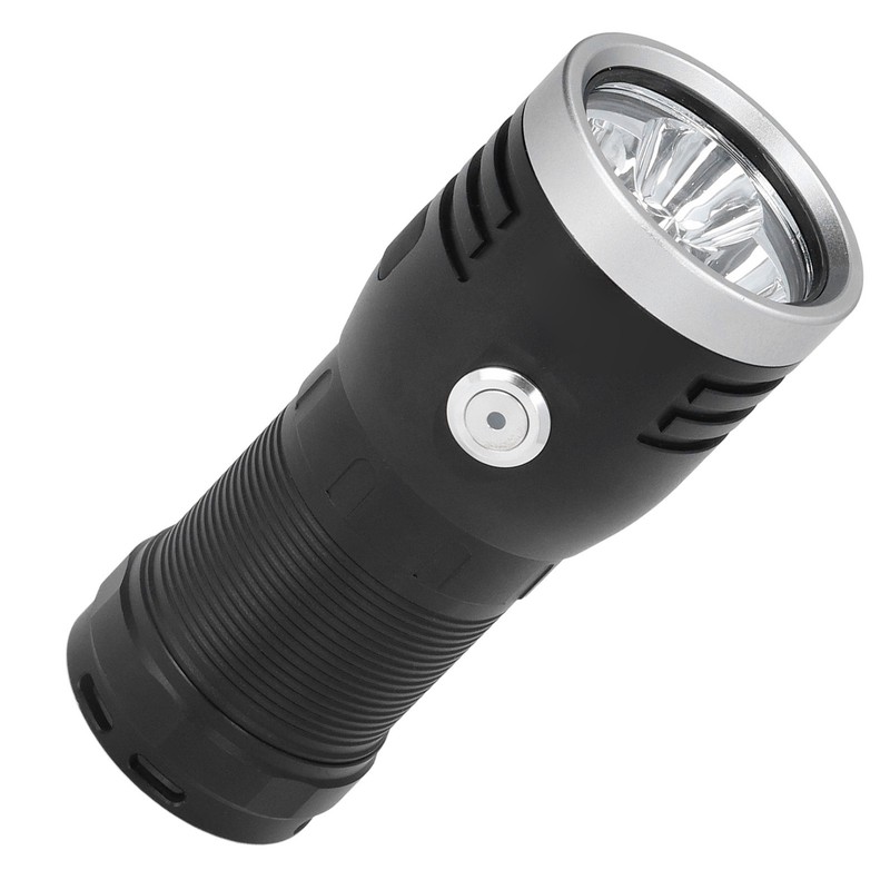 P50 Flashlight 3LED Long Range Flashlight 10000LM Stepless Dimming USB