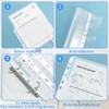 Niuoppy 40 Pcs A4 Plastic Sleeves Clear with 60 Pcs