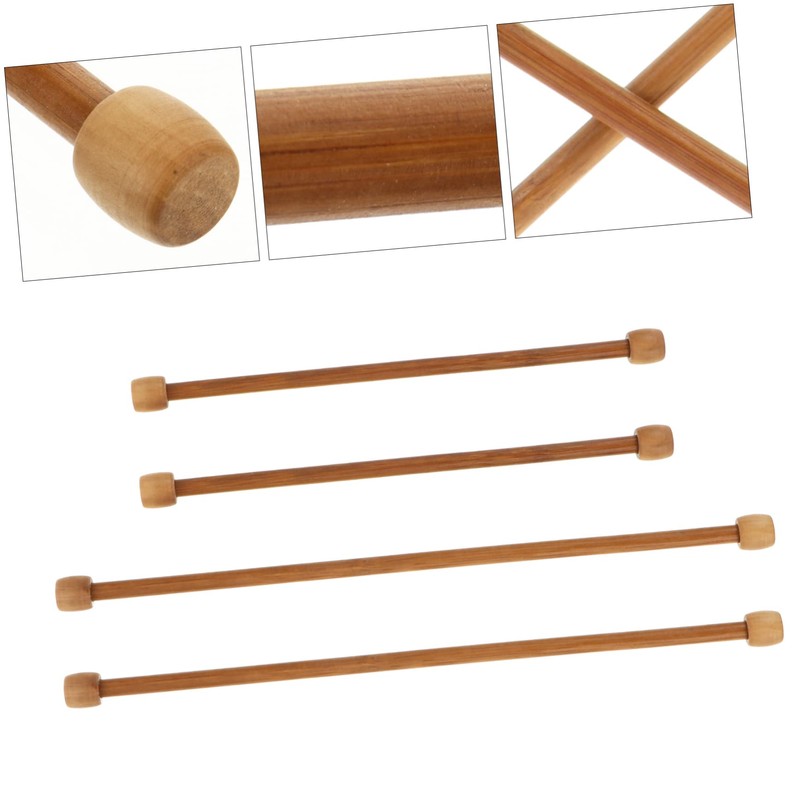 Kichvoe Bamboo Tapestry Poles 4-Piece Woven Hanging Rods Multi-functional Flag
