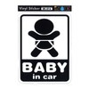 General Sticker SK-016 Baby Car White