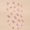 24 Pcs Press on Nails Laser Glossy Gradient Medium Short