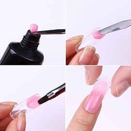 Healeved Uds Varillas Tonificantes Acero Inoxidable Herramienta Maquillaje Varilla Mezcladora Manicura Espátula