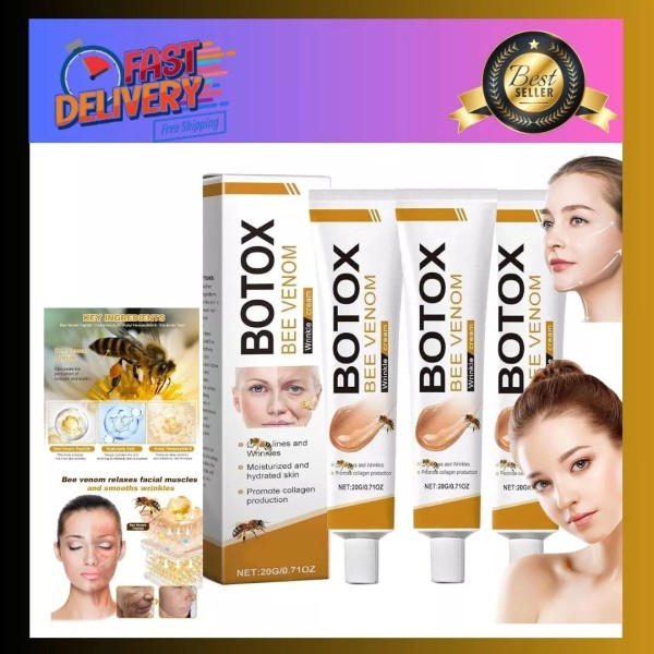 Branded 3 Pcs Bee Venom Wrinkle Cream, Bee Venom Anti-Wrinkle