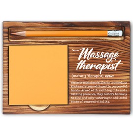 Massage Therapist Gifts for Women Men, Thank You Appreciation Gifts for Masseur, Spa Thank You Gifts, Going Away Gifts Retirement Gifts for Massage Professional Self-Stick Note Pad Holders-LBB74