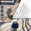 Rope Splicing Tools,Stainless Steel Line Braiding Set Tool Include 5