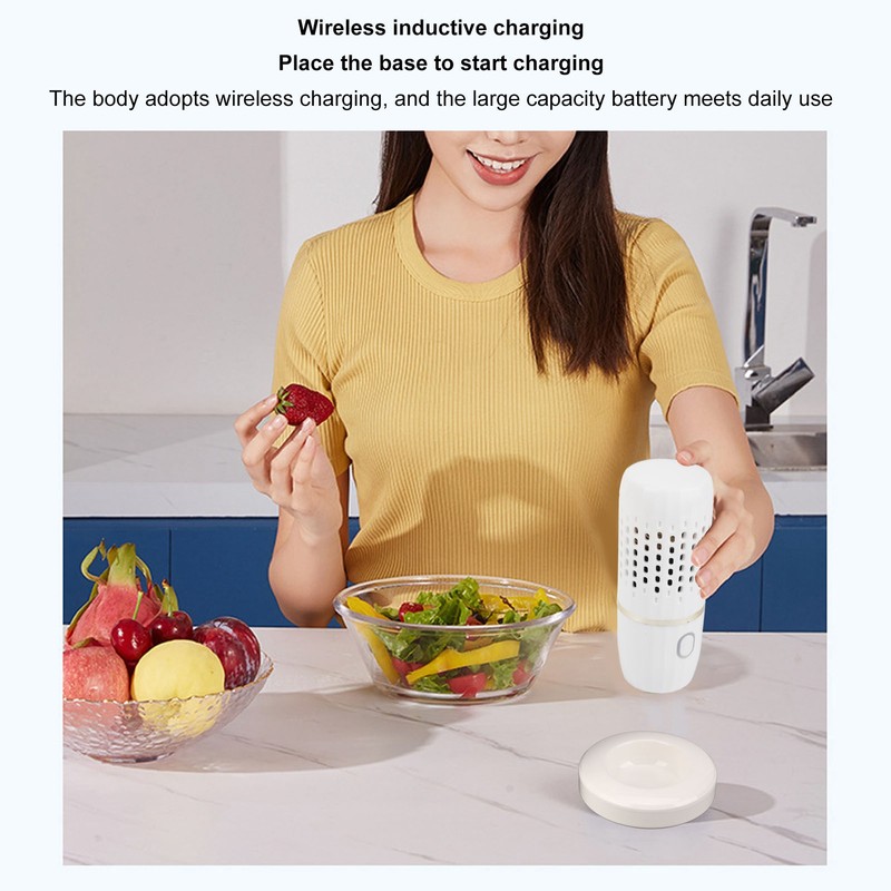 Vegetable Washing Machine Multifunction Wireless USB Charging Auto Capsule Fruit