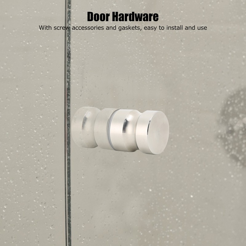 304 Stainless Steel Glass Door Handle Pull Knobs Bathroom Shower