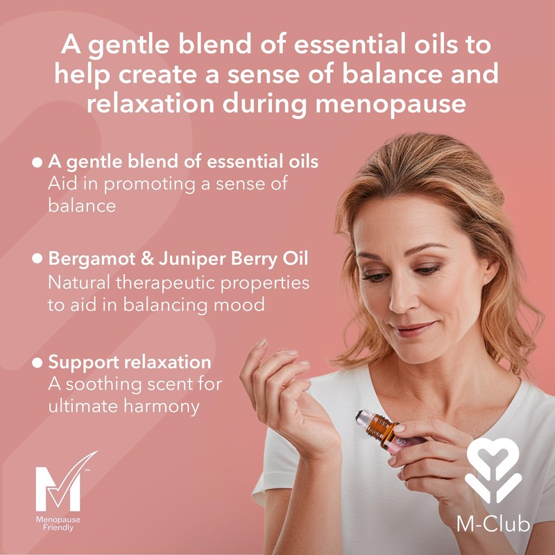 M-Club Bergamot & Juniper Essential Oil Pulse Point Roller for