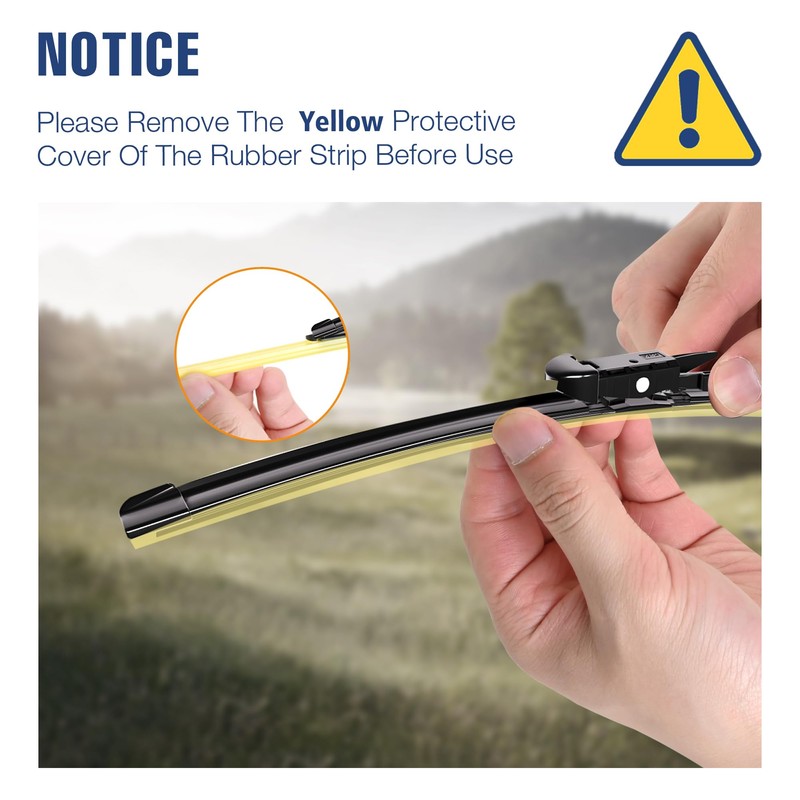 3 Wiper 26"+22"+11" Windshield Wiper Blades Replacement for Ford Explorer