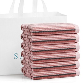 SALAS - Toallas de cocina para secar platos, toallas de cocina de algodón grandes, paños de rizo pelados, juegos de toallas gruesas altamente absorbentes con lazo para colgar, 16 x 26 pulgadas, 6