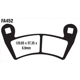 EBC Brakes fa452r almohadilla de freno juego