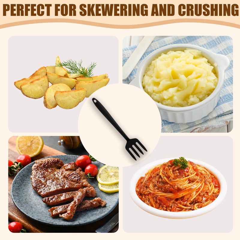 High Quality Silica Gel Cooking Fork - Kitchen Fork with