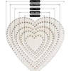 5 PCS Heart-Shaped Wooden Crochet Basket Bottoms, DIY Craft Basket