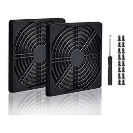 Easycargo 4pcs 92mm Fan Filter Grill Black with Screws (92mm)