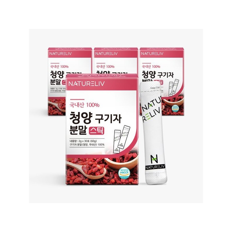 Lap on Lab 국내산 구기자 분말 가루 스틱 Korean Unsweetened