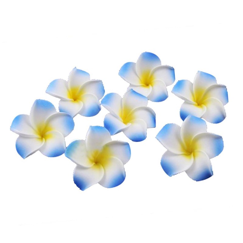 GRIRIW Flower Fake Wedding Decor 100pcs 6cm Plumeria Artificial Flowers