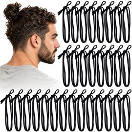 30pcs Hair Ties For Men, Super Elastic Knotted Men Hair Bands