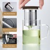 Glass Tea Cup with Infuser and Lid, 400ml Large Borosilicate