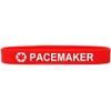 SayitBands Pacemaker Medical Alert Wristband Bracelet in Red