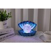 Sea Shell Lamp Pearl Metallic Blue Night Mood Light Clam
