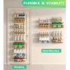 Mefirt White 12 Inch Wide Narrow Over The Door Pantry