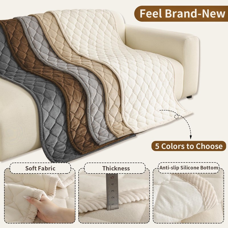Couch Covers for Dogs, Anti Slip Pet Couch Covers for